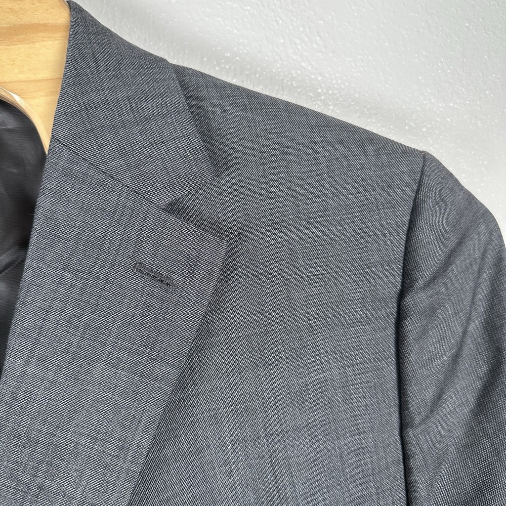 Lauren Ralph Lauren Mens Sz 46Long Blazer Sport Coat Charcoal Gray 2 Button Wool - Picture 3 of 10